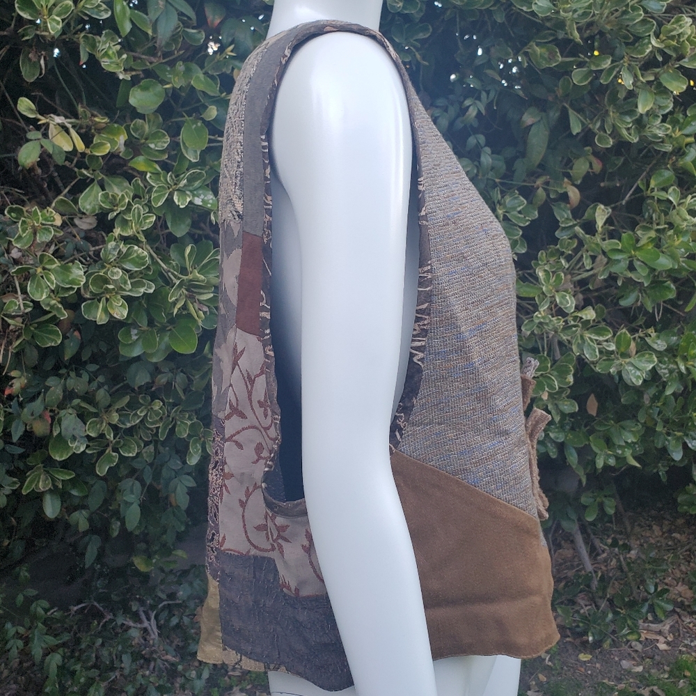 Oversized patchwork vest - Picture 7 of 9